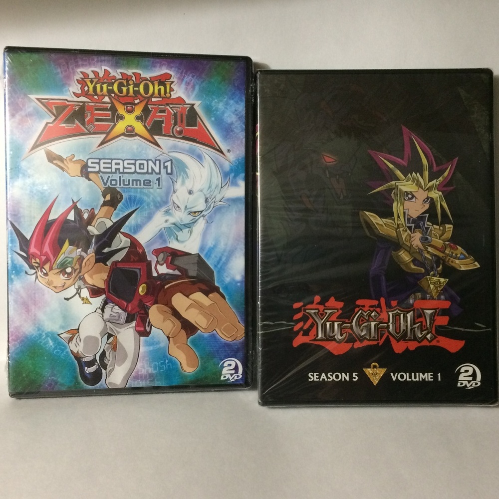 Yu Gi Oh 2 DVD Set Season 1 Vol 1 & Season 5 Vol 1